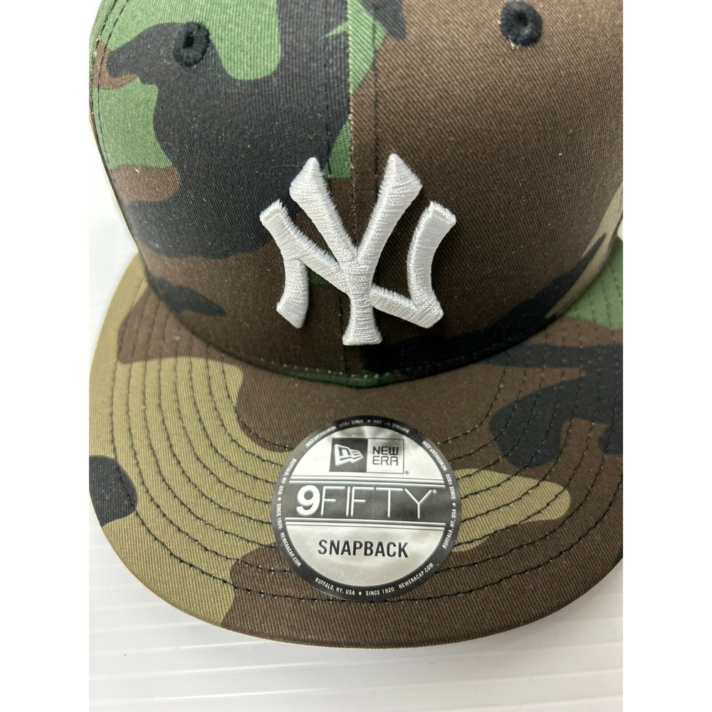New York Yankees New Era 9Fifty Baseball Camo MLB Snapback Adjustable Hat - Picture 2 of 7